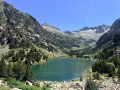 La d&eacute;couverte de l'&eacute;tang en haut de la mont&eacute;e