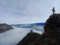 La mer de nuage depuis le sommet du Pieu 1270m