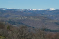 La montagne ardéchoise enneigée