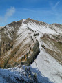 La pointe de Chaurionde, vue en descendant du parc du mouton