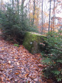 Le Rocher du Sanglier et la Roche des Fées depuis Saint-Hippolyte