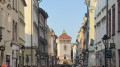 La Rue Floriańska vers la Porte Saint-Florian