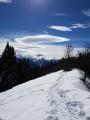 la trace au sommet du Gros Martel