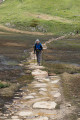 la traversée sur pierres plates