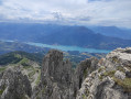 La vue depuis le sommet des aiguilles