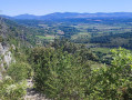 La vue en descendant vers Monieux