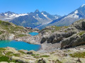 Le Lac Blanc et lacs de Cheserys depuis la Flégère
