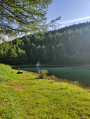 Le Lac de Pramol depuis le Col d'Albanne Le Lac de Pramol depuis le Col d'Albanne