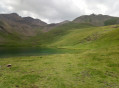 Lac de Terres Plaines depuis la route du Col de Restefond Lac de Terres Plaines depuis la route du Col de Restefond