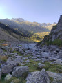 Les lacs et les ruines de Liantran depuis le Lac d'Estaing