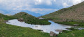 Lac de Terres Plaines depuis la route du Col de Restefond