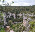 Les berges et le canyon du Loup