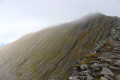 Le Carn Mor Dearg vu depuis l'arête