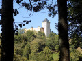 Le château pendant la montée Le château pendant la montée