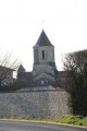 le clocher de l'église Saint jean Baptiste de Marigny