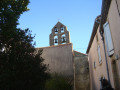 Le clocher de Mireval-Lauragais.