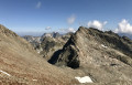 Le col de Comberousse depuis la selle du Puy Gris Le col de Comberousse depuis la selle du Puy Gris