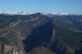 Le Devoluy depuis la Montagne de Faraud en hiver