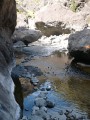 Le fond de la rivière des galets