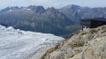 Le glacier et le refuge Albert 1er