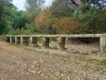 Pranzac feudal park and valley with fords and footbridges Parc féodal de Pranzac et vallée par gués et passerelles