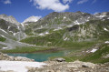 Le Refuge de Péclet-Polset et le Lac Blanc Le Refuge de Péclet-Polset et le Lac Blanc