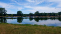 Le lac  de Bernissart et ses campeurs