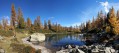 Le lac des Adus à l'automne