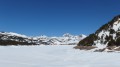 Le lac des Bouillouses avec au fond les deux Peric Le lac des Bouillouses avec au fond les deux Peric