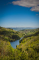 Le lac du barrage de la Rive