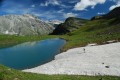 Le Lac du Liael et le Col de Bramanette