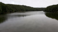 Le lac retenue d'eau du barrage