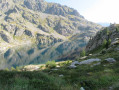 le lac vert et le refuge de Valmasque le lac vert et le refuge de Valmasque