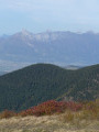 Le massif des Bauges vu depuis le crête de la "Grande Montagne d'Arvillard"