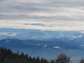 Le Mont-Blanc partiellement masqué par les nuages