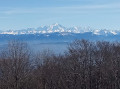 Le Mont-Blanc vu du belvédère de Beauregard