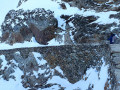 Le mur du sentier retour au Pas de Bouc (Lac Bleu de Lesponne)