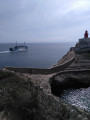 Phare de la Madonetta, Îlot de Fazzio, plage de Paragan depuis Bonifacio Phare de la Madonetta, Îlot de Fazzio, plage de Paragan depuis Bonifacio