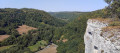 Le Rocher du Tourbillon et la vallée de la Brême