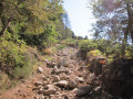 Le sentier est un torrent de cailloux Le sentier est un torrent de cailloux