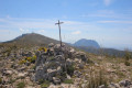 La Moleta de Aitana depuis la Font de l'Arbre près de Confrides La Moleta de Aitana depuis la Font de l'Arbre près de Confrides