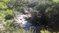 Le Thaurion vue de haut en aval de la chute du poirier
