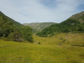 Le vallon de Calvière, avant d'arriver à la cabane des Ludines