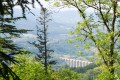 Le viaduc de Mussy vu depuis la montagne de Dun