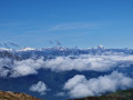 Le Vignemale, l'Arbizon et le Pic du Midi de Bigorre depuis le sommet du Cap de Gauch