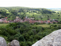 Le village de Chariez depuis le camp de César