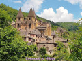 Le village de Conques en Rouergue