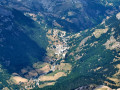 Le Village de Gavarie depuis le Marbor&eacute; 3248m