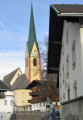 Die Kapelle von Obersonnberg und die Ruinen der Burg Rabenstein