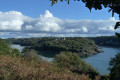 Le Yaudet et l'estuaire du L&eacute;guer depuis la falaise